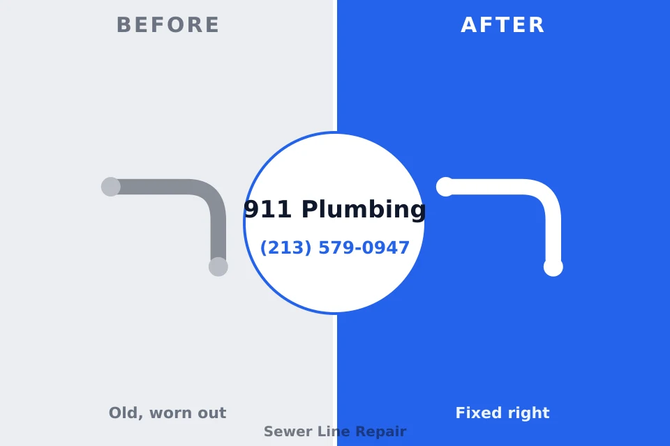 Before and after: plumbing company Arrowhead Beach, NC